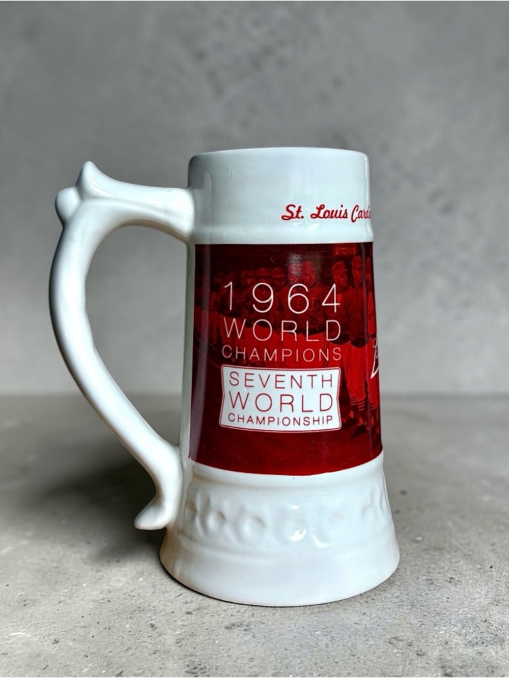 1964 World Champions Ceramic Mug - Red & White